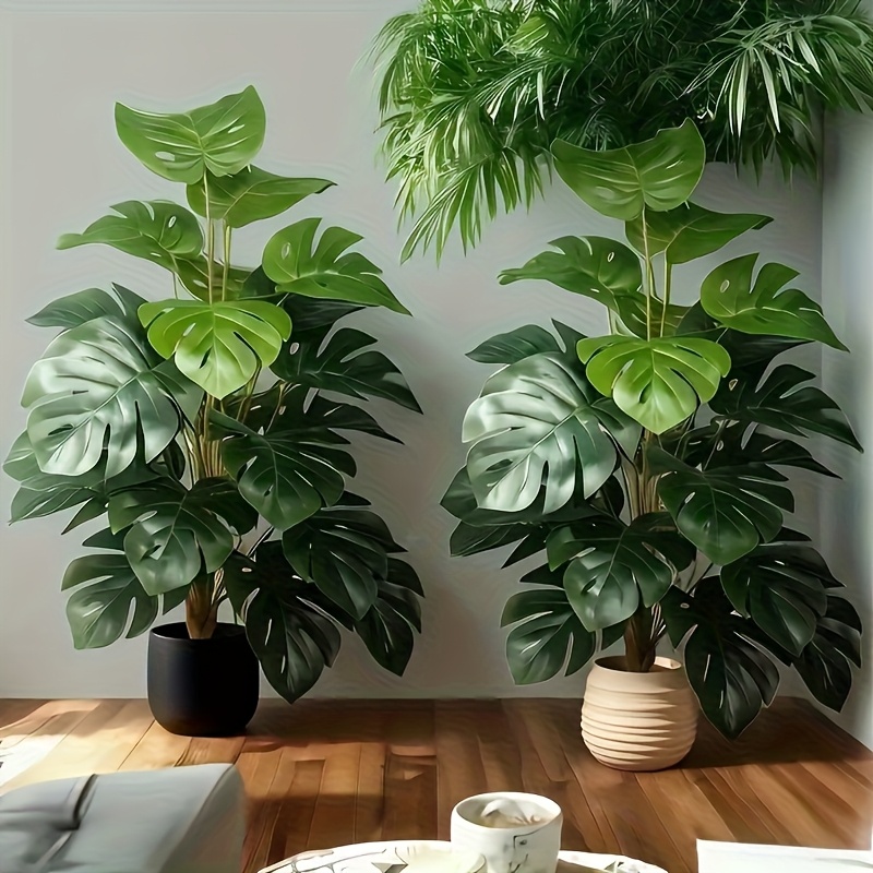 Monstera Adansonii - Искусственная пальма Монстера: реалистичное пластиковое зеленое