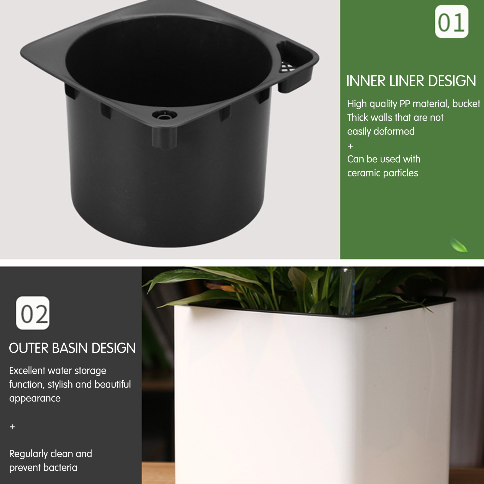 Кашпо с автополивом, горшок с  – обзор и цена Aloe Vera Pot